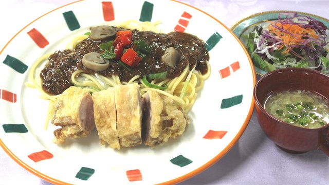 四川風麻婆スパゲッティー