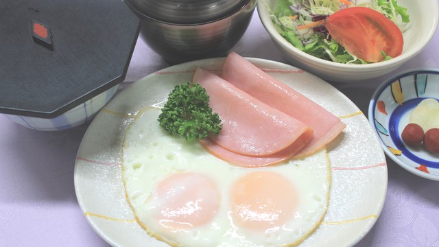 ハムエッグ和膳