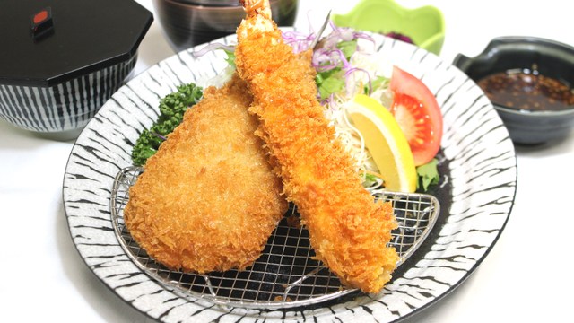 サクサク海老フライ＆いわしフライ定食