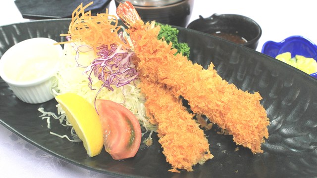 サクサク海老フライ定食