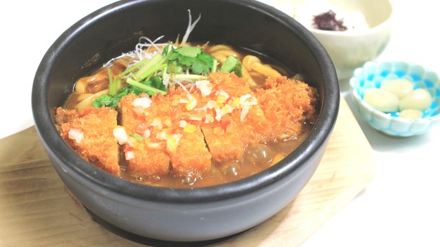 カツカレー南蛮うどん